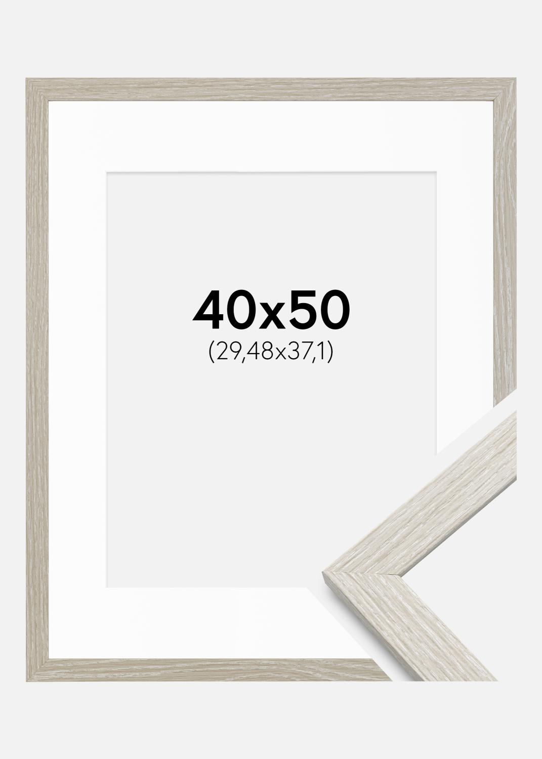 Product Image for Fotolijst Stilren Lichtgrijze Eik 40x50 cm - Passe-partout Wit 12x15 inches