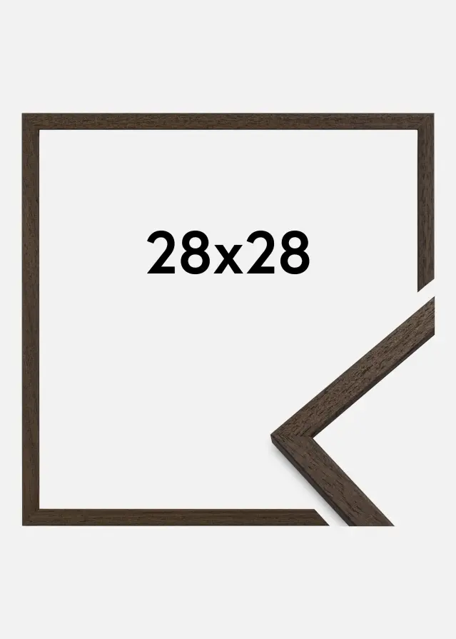 Galleri 1 Fotolijst Edsbyn Acrylglas Walnoot 28x28 cm