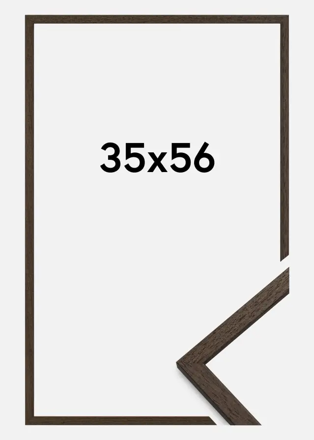 Galleri 1 Fotolijst Edsbyn Acrylglas Walnoot 35x56 cm