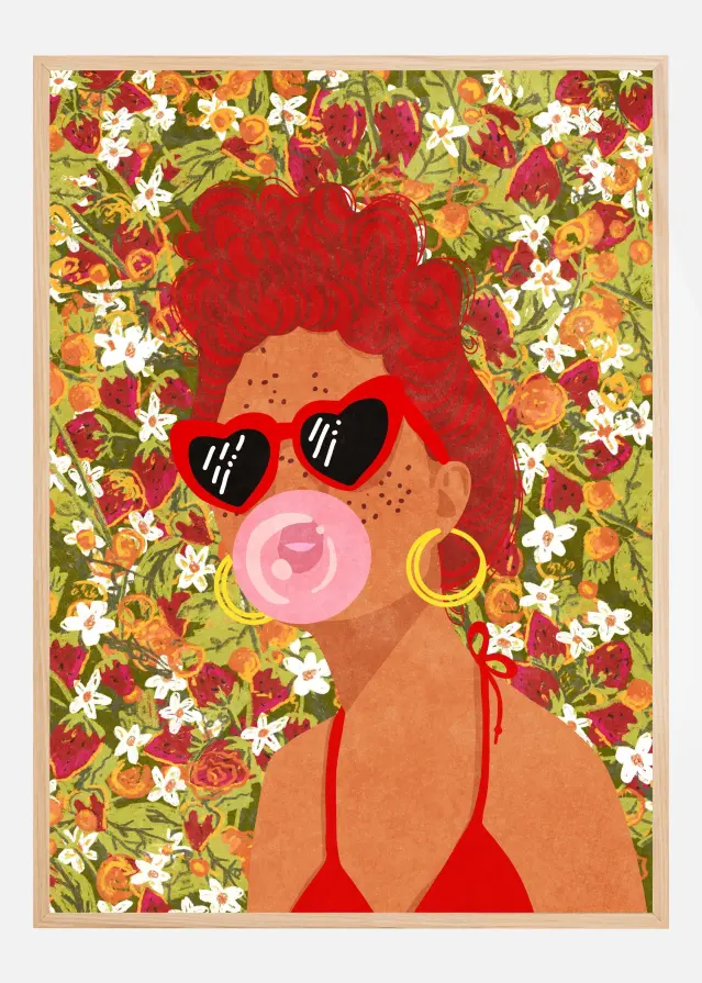 Bildverkstad Strawbeery Lady Poster