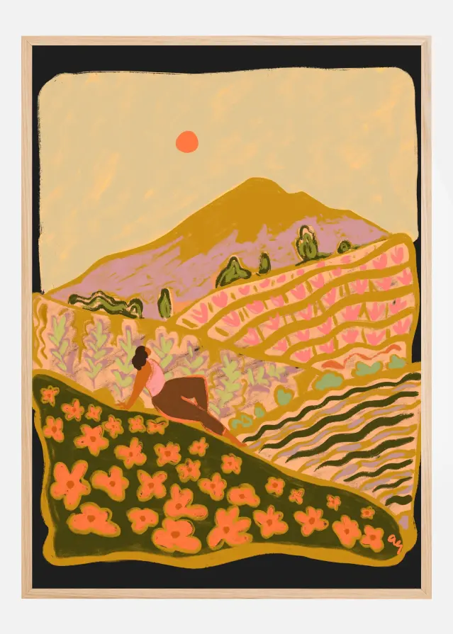 Bildverkstad Field Of Flowers Poster