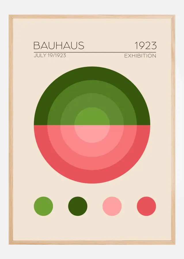 Bildverkstad Bauhaus Yesil Daire Poster