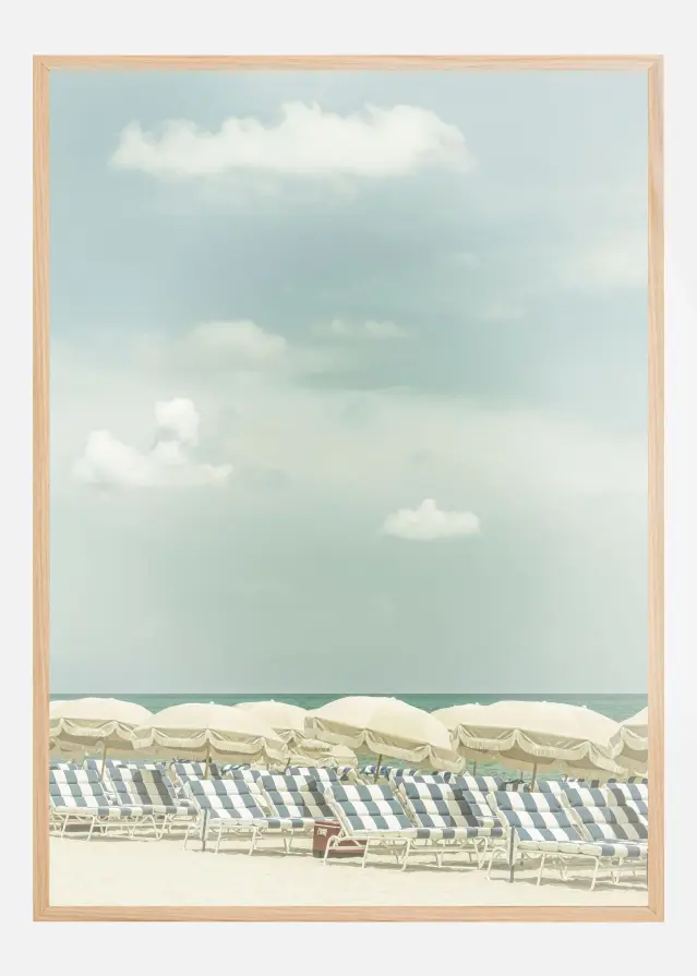 Bildverkstad Vintage beach scene Poster