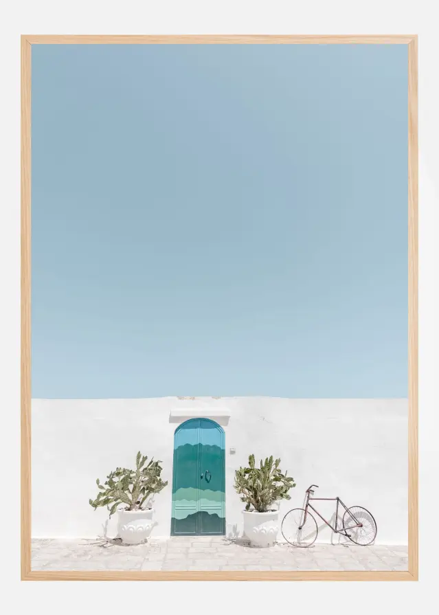 Bildverkstad Ostuni blue door Poster