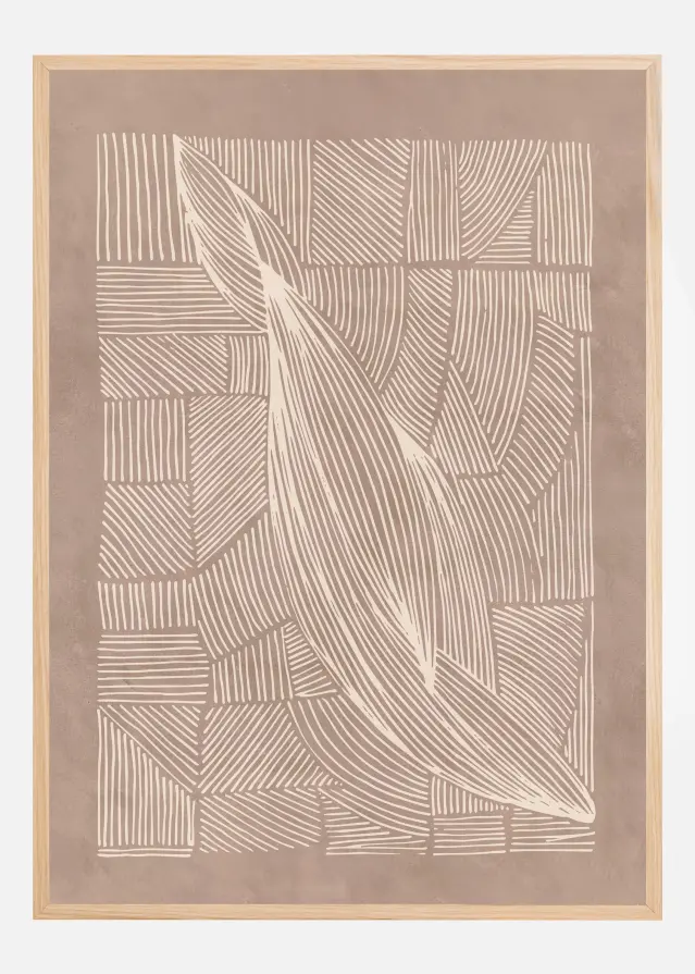 Bildverkstad Abstract Irregular Lines Poster