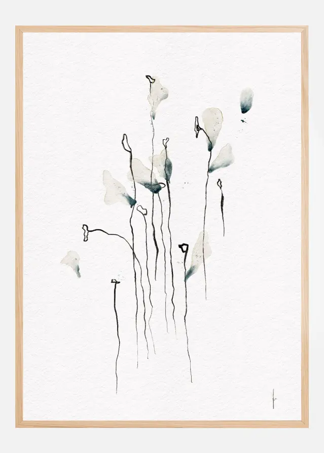 Bildverkstad COLORED BY THE SKY digital watercolor painting Poster