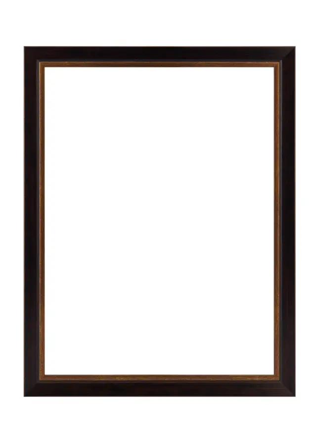 Jämtlands Ramfabrik Fotolijst Apex Acrylglas Black / Mahogany 21x29.7 cm (A4)