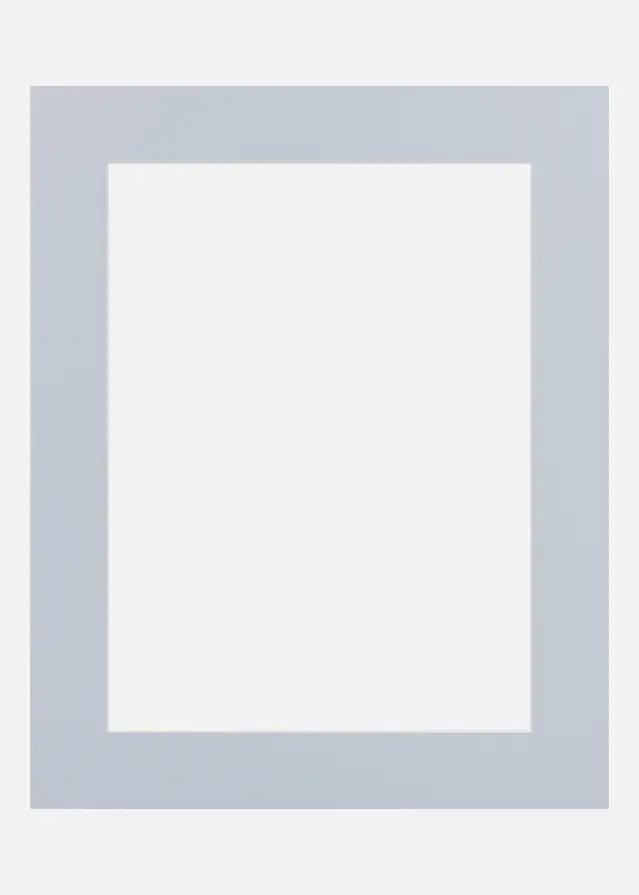 Jämtlands Ramfabrik Passepartout Blue Satin (Witte kern) 30x30 cm (19x19)