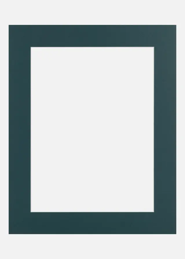 Jämtlands Ramfabrik Passepartout Real Teal (Witte kern) 40x40 cm (29x29)