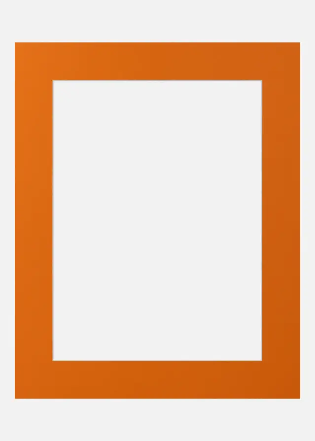 Jämtlands Ramfabrik Passepartout Blaze Orange (Witte kern) 20x20 cm (14x14)