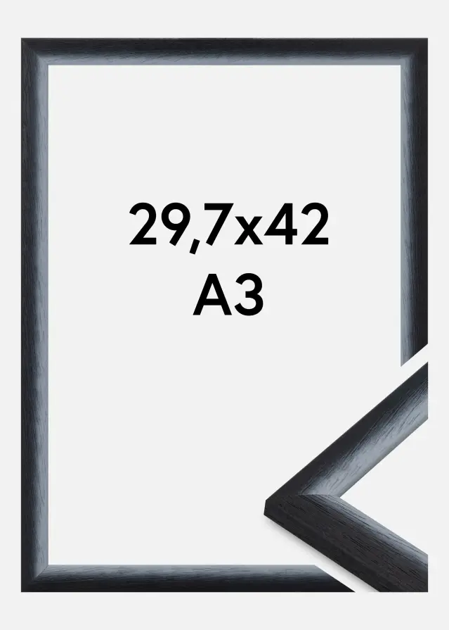 Jämtlands Ramfabrik Fotolijst Cornwall Acrylglas Zwart 29,7x42 cm (A3)