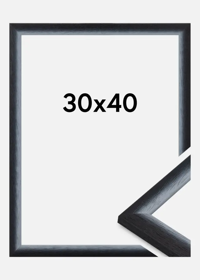 Jämtlands Ramfabrik Fotolijst Cornwall Acrylglas Zwart 30x40 cm