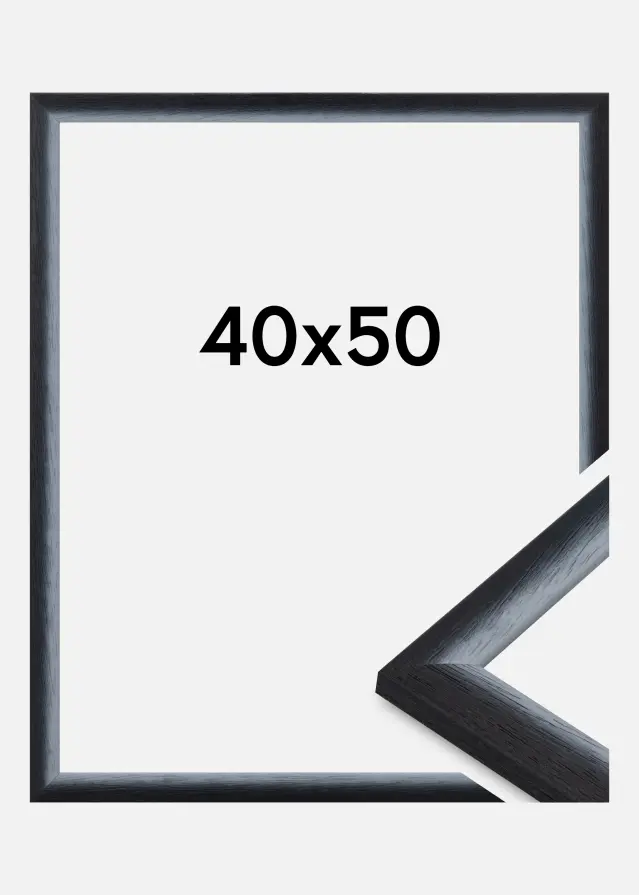 Jämtlands Ramfabrik Fotolijst Cornwall Acrylglas Zwart 40x50 cm