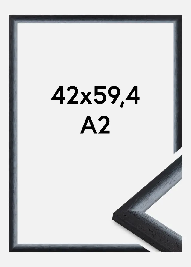 Jämtlands Ramfabrik Fotolijst Cornwall Acrylglas Zwart 42x59,4 cm (A2)