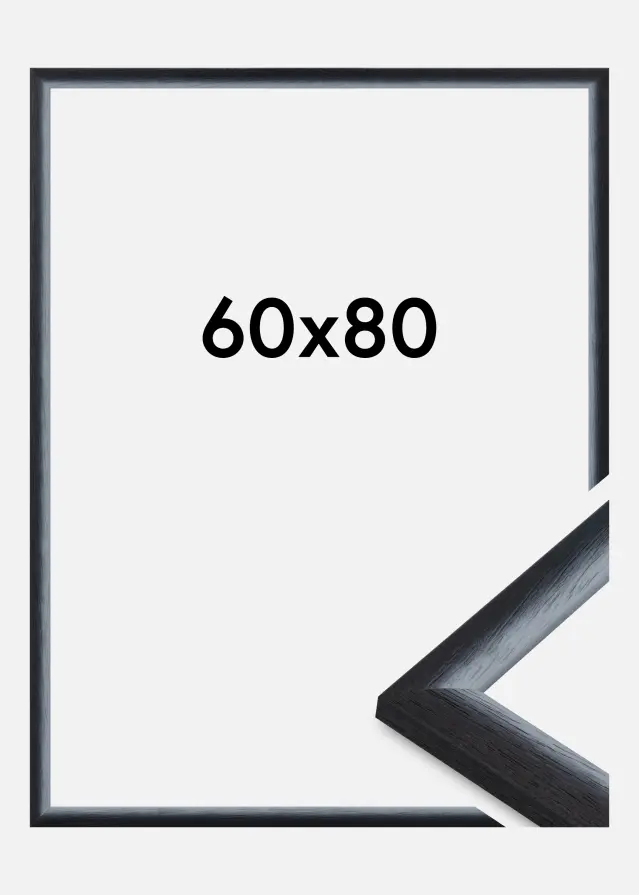 Jämtlands Ramfabrik Fotolijst Cornwall Acrylglas Zwart 60x80 cm