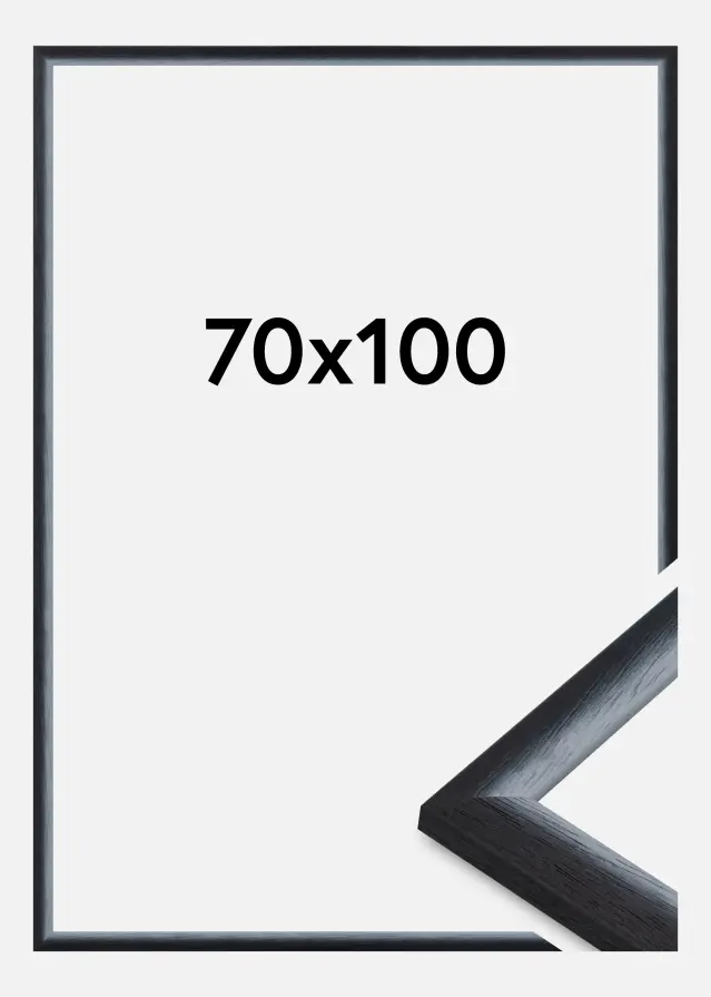 Jämtlands Ramfabrik Fotolijst Cornwall Acrylglas Zwart 70x100 cm