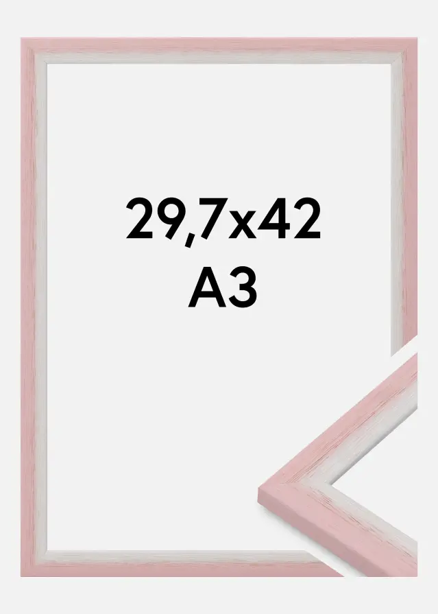 Jämtlands Ramfabrik Fotolijst Cornwall Acrylglas Roze 29,7x42 cm (A3)