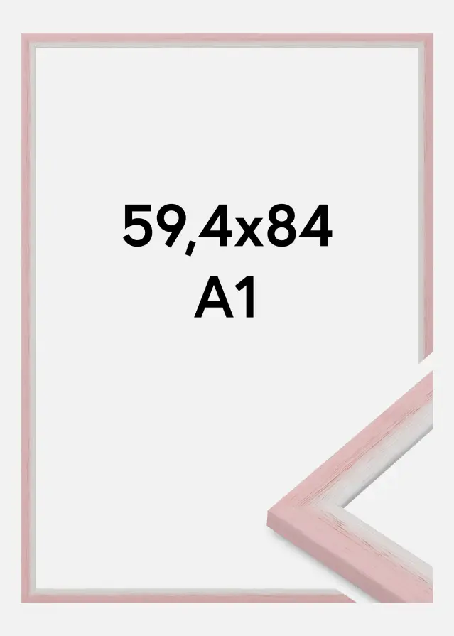 Jämtlands Ramfabrik Fotolijst Cornwall Acrylglas Roze 59,4x84,1 cm (A1)