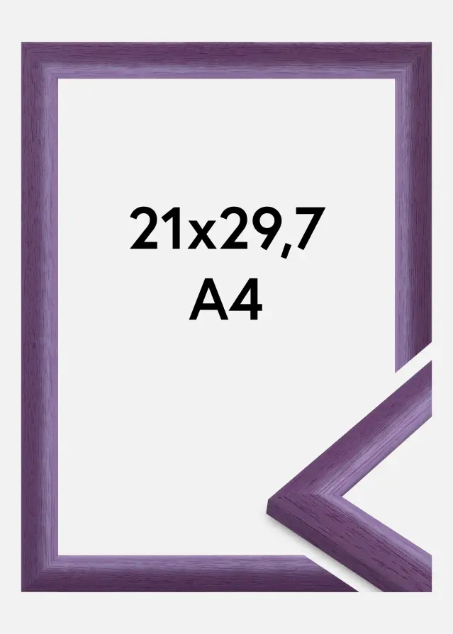 Jämtlands Ramfabrik Fotolijst Cornwall Acrylglas Paars 21x29,7 cm (A4)