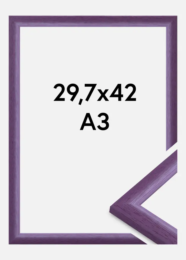 Jämtlands Ramfabrik Fotolijst Cornwall Acrylglas Paars 29,7x42 cm (A3)