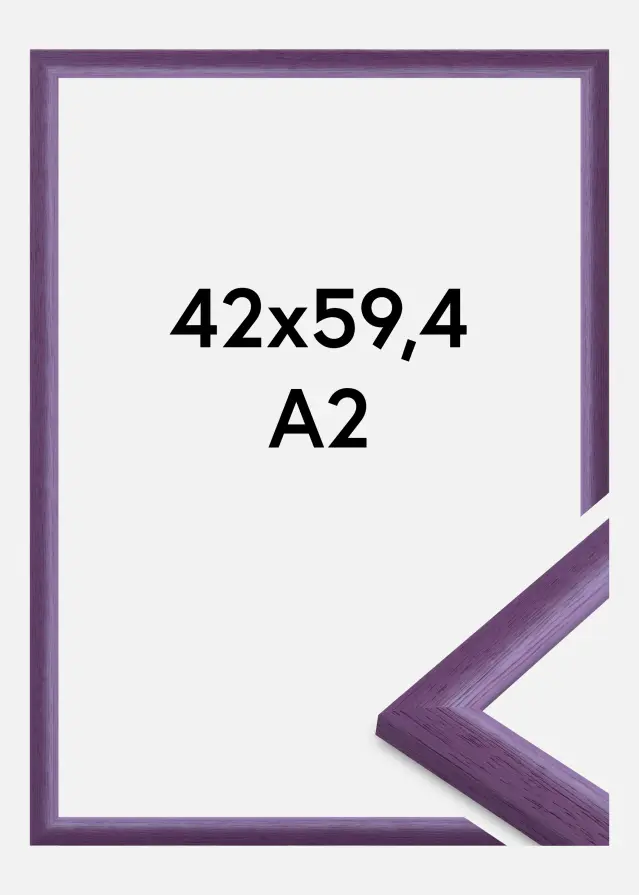 Jämtlands Ramfabrik Fotolijst Cornwall Acrylglas Paars 42x59,4 cm (A2)