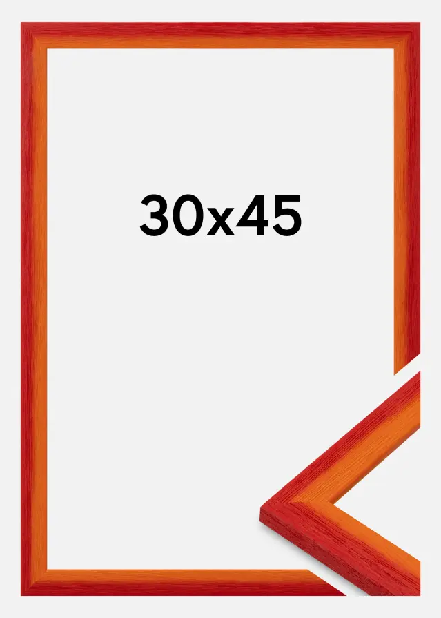 Jämtlands Ramfabrik Fotolijst Cornwall Acrylglas Rood 30x45 cm