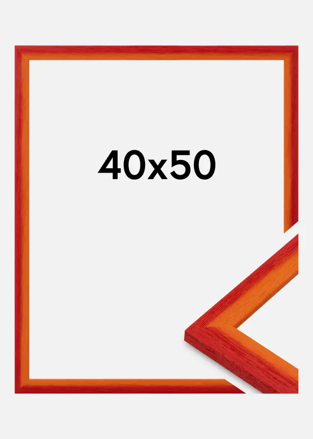 Jämtlands Ramfabrik Fotolijst Cornwall Acrylglas Rood 40x50 cm