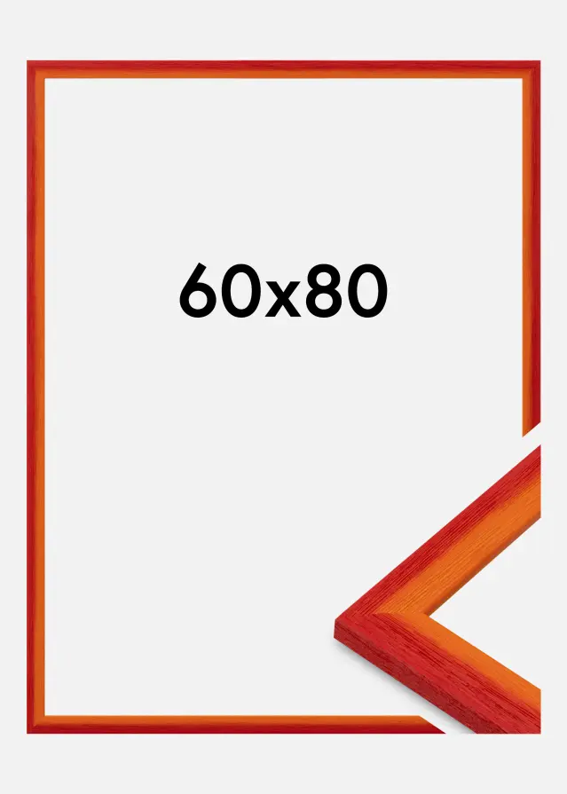 Jämtlands Ramfabrik Fotolijst Cornwall Acrylglas Rood 60x80 cm