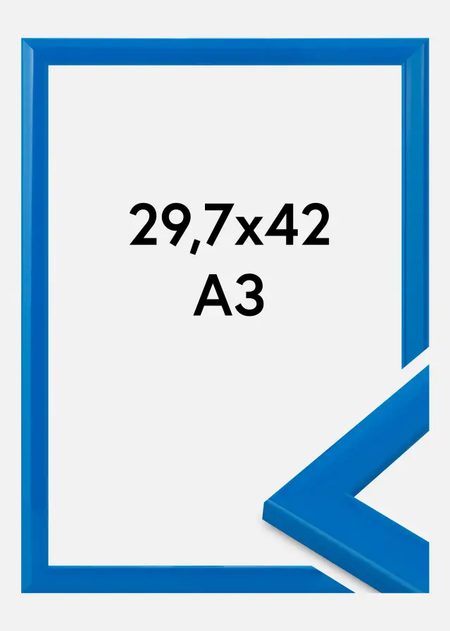 Jämtlands Ramfabrik Fotolijst Dorset Acrylglas Blauw 29,7x42 cm (A3)