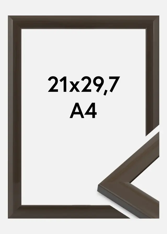 Jämtlands Ramfabrik Fotolijst Dorset Acrylglas Donkergrijs 21x29,7 cm (A4)