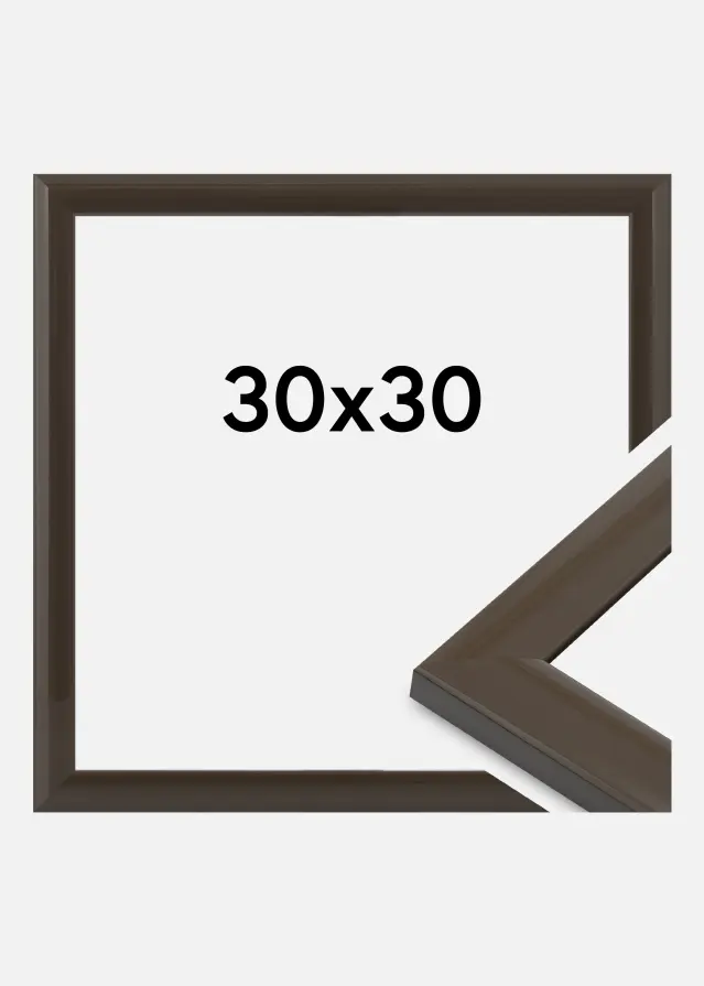 Jämtlands Ramfabrik Fotolijst Dorset Acrylglas Donkergrijs 30x30 cm