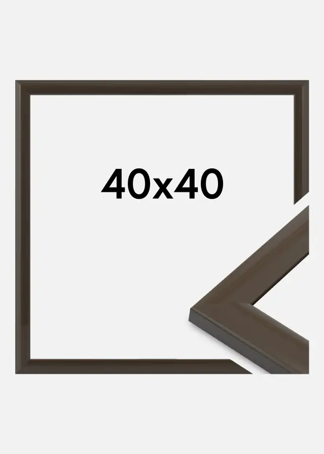 Jämtlands Ramfabrik Fotolijst Dorset Acrylglas Donkergrijs 40x40 cm