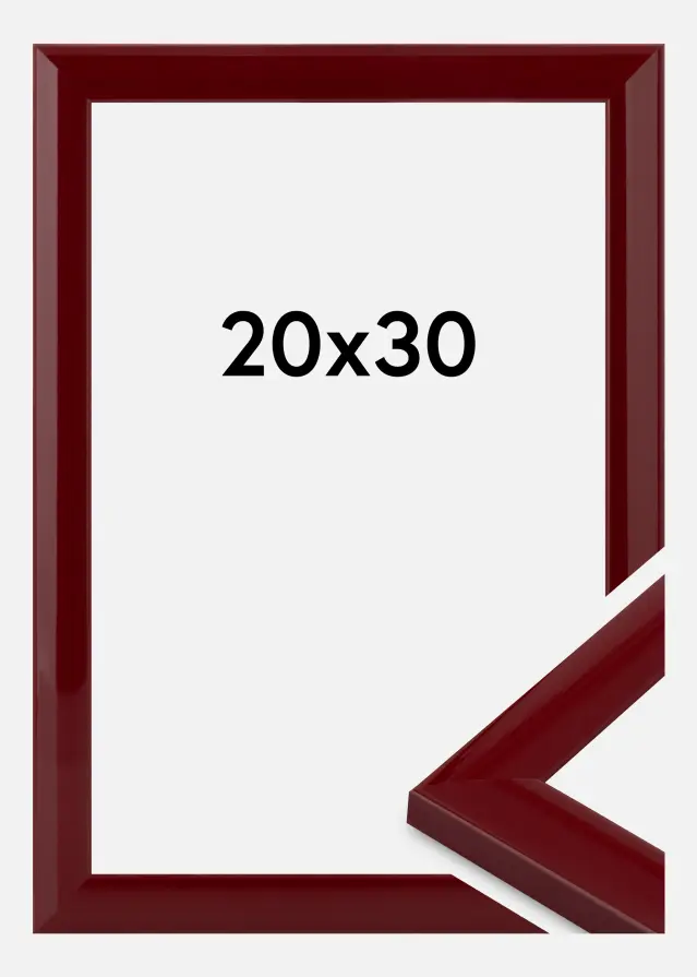 Jämtlands Ramfabrik Fotolijst Dorset Acrylglas Donkerrood 20x30 cm