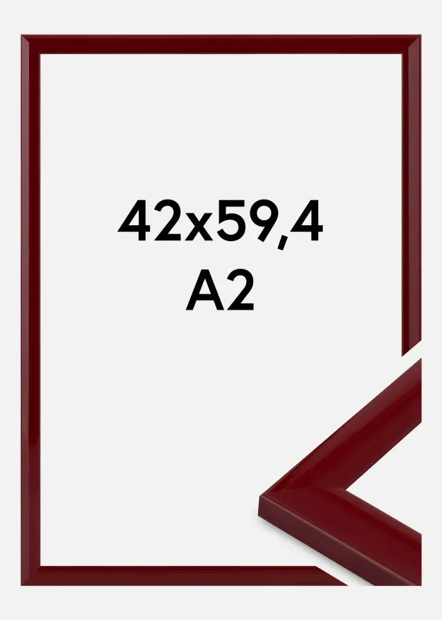 Jämtlands Ramfabrik Fotolijst Dorset Acrylglas Donkerrood 42x59,4 cm (A2)