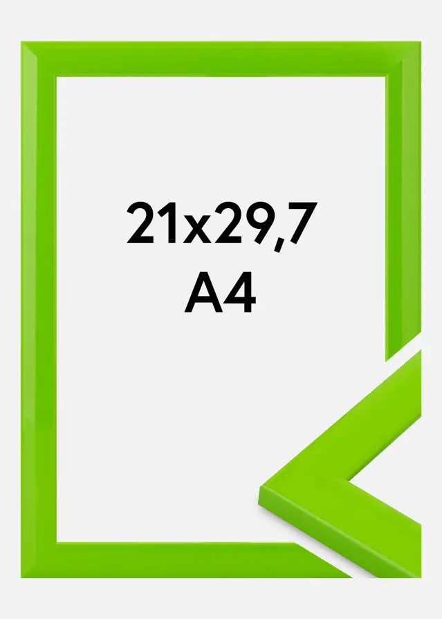 Jämtlands Ramfabrik Fotolijst Dorset Acrylglas Lichtgroen 21x29,7 cm (A4)