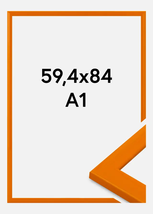 Jämtlands Ramfabrik Fotolijst Dorset Acrylglas Oranje 59,4x84,1 cm (A1)