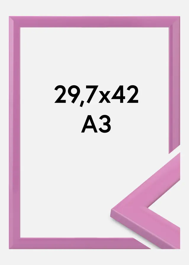 Jämtlands Ramfabrik Fotolijst Dorset Acrylglas Roze 29,7x42 cm (A3)