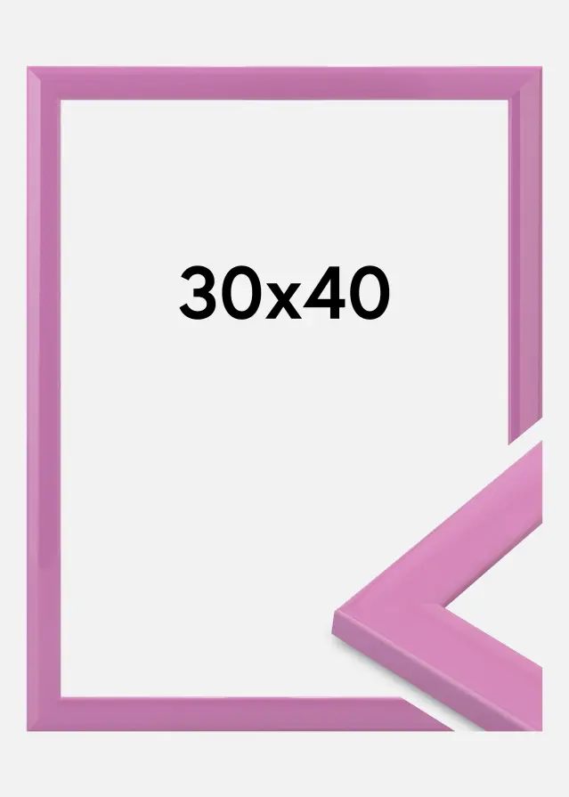 Jämtlands Ramfabrik Fotolijst Dorset Acrylglas Roze 30x40 cm