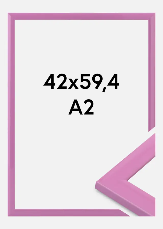 Jämtlands Ramfabrik Fotolijst Dorset Acrylglas Roze 42x59,4 cm (A2)