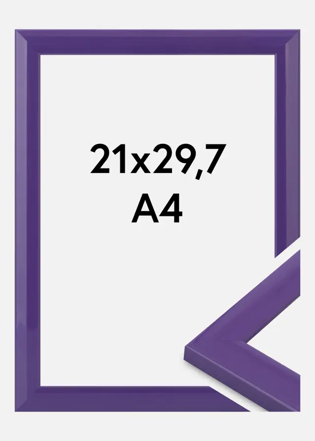 Jämtlands Ramfabrik Fotolijst Dorset Acrylglas Paars 21x29,7 cm (A4)