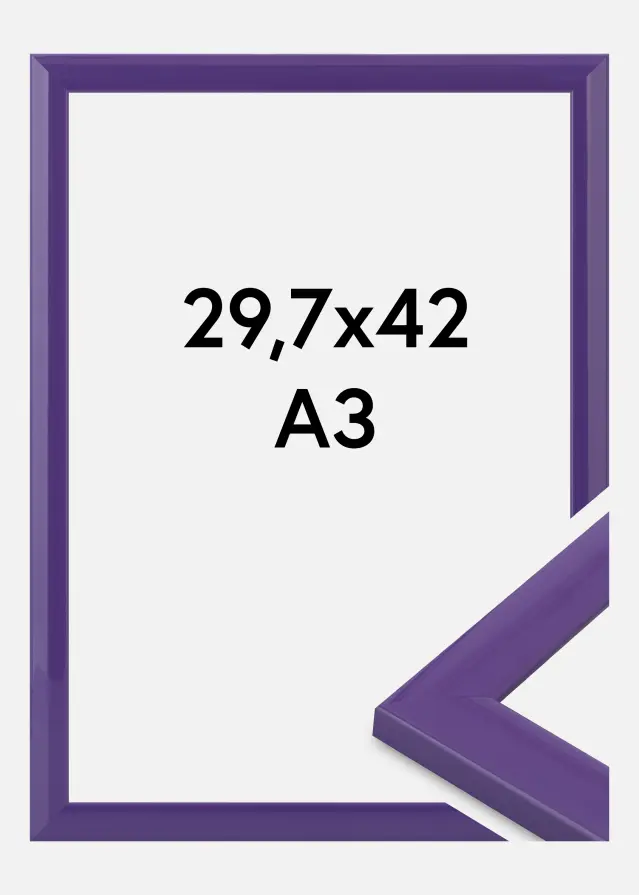 Jämtlands Ramfabrik Fotolijst Dorset Acrylglas Paars 29,7x42 cm (A3)