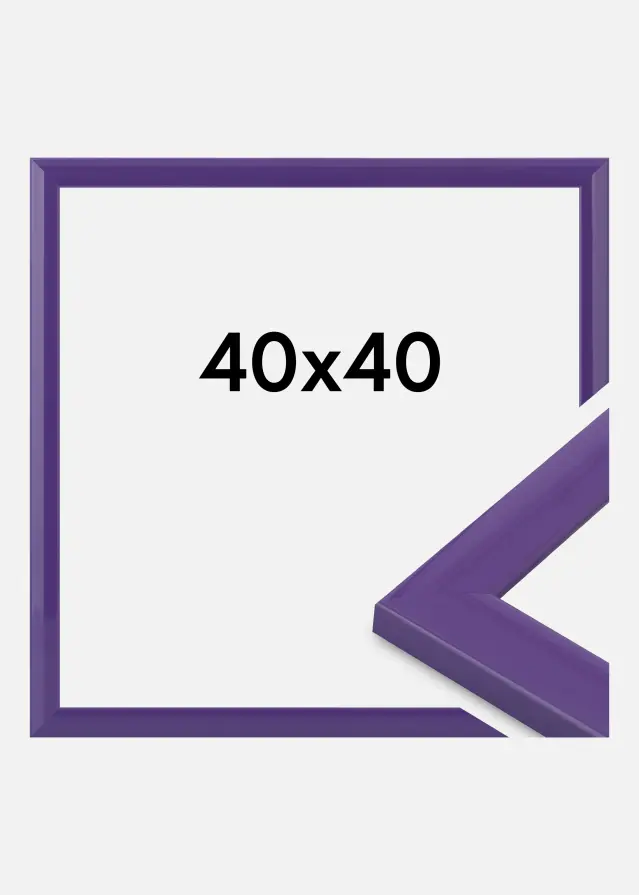 Jämtlands Ramfabrik Fotolijst Dorset Acrylglas Paars 40x40 cm