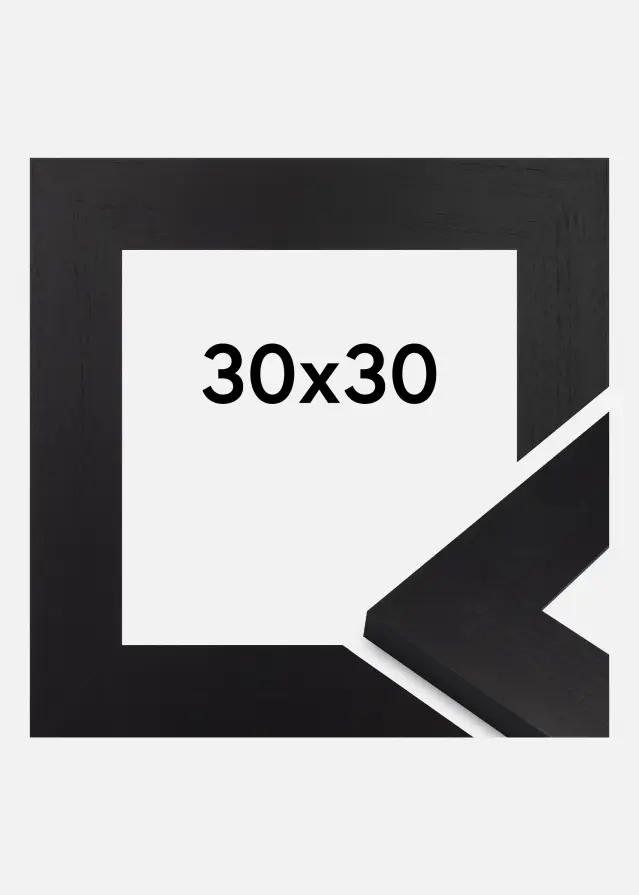 Jämtlands Ramfabrik Fotolijst Dover Acrylglas Zwart 30x30 cm