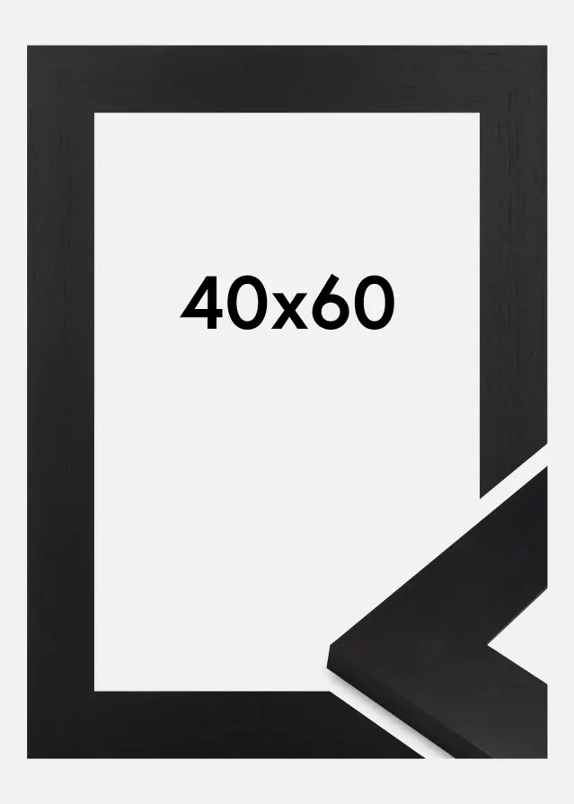 Jämtlands Ramfabrik Fotolijst Dover Acrylglas Zwart 40x60 cm