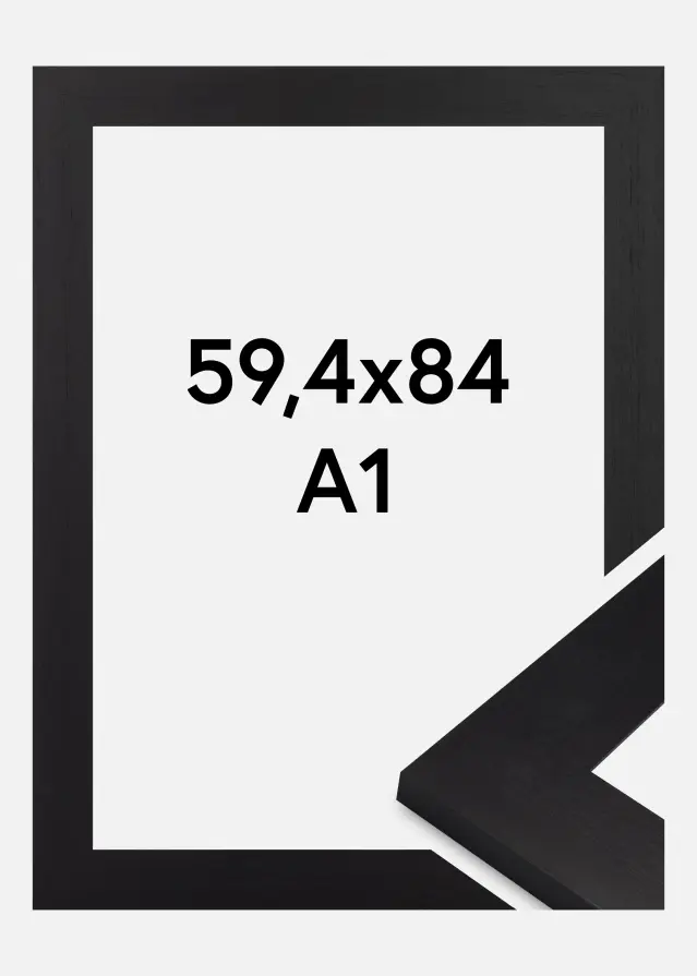Jämtlands Ramfabrik Fotolijst Dover Acrylglas Zwart 59.4x84 cm (A1)
