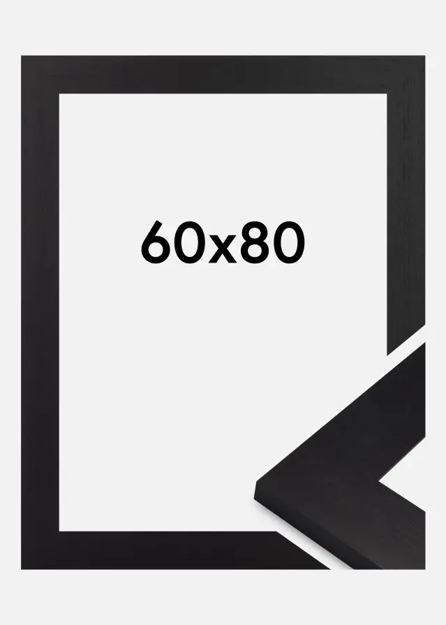 Jämtlands Ramfabrik Fotolijst Dover Acrylglas Zwart 60x80 cm