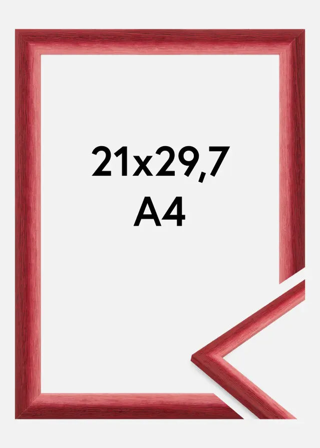 Jämtlands Ramfabrik Fotolijst Cornwall Acrylglas Donkerrood 21x29,7 cm (A4)