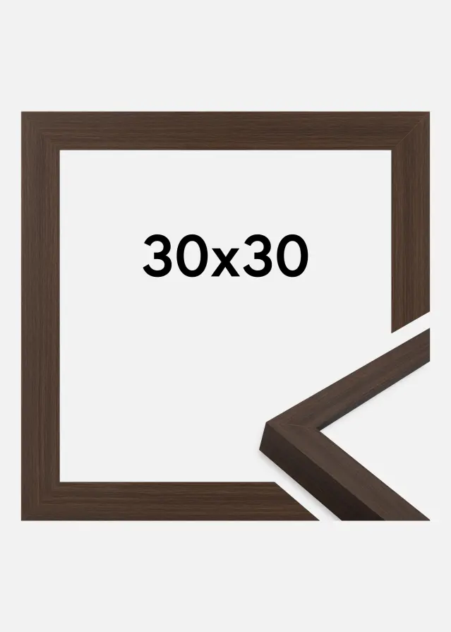 Jämtlands Ramfabrik Fotolijst Wells Acrylglas Bruin 30x30 cm