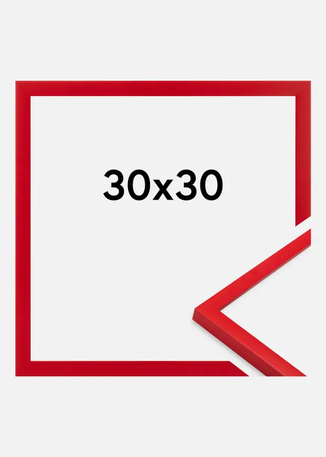 Jämtlands Ramfabrik Fotolijst Kent Acrylglas Rood 30x30 cm