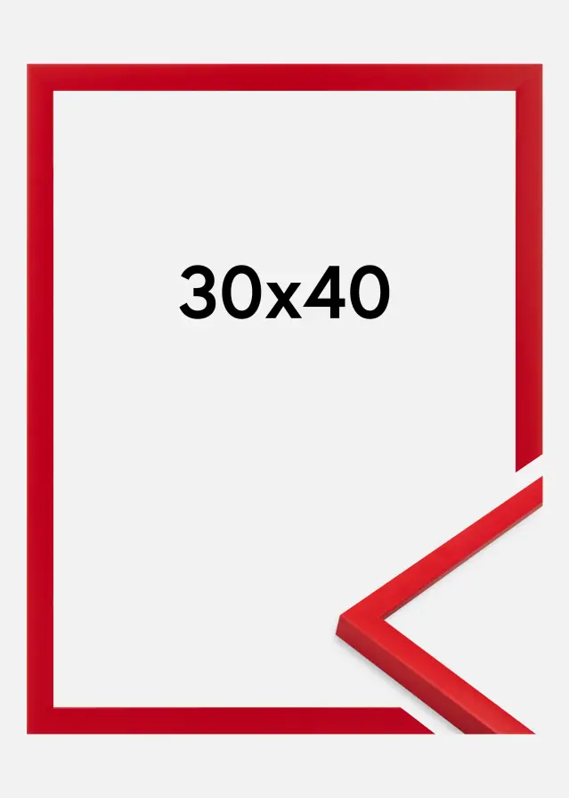 Jämtlands Ramfabrik Fotolijst Kent Acrylglas Rood 30x40 cm
